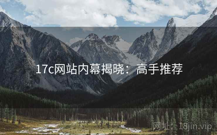 17c网站内幕揭晓：高手推荐